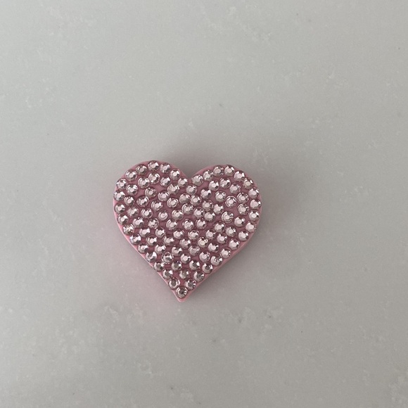 Heart straw charm. Both sides embellished - Picture 2 of 2